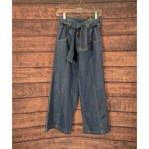 Fashion Nova Karissa Women's High Rise Skinny Crop Wide Leg Jeans  Size Med